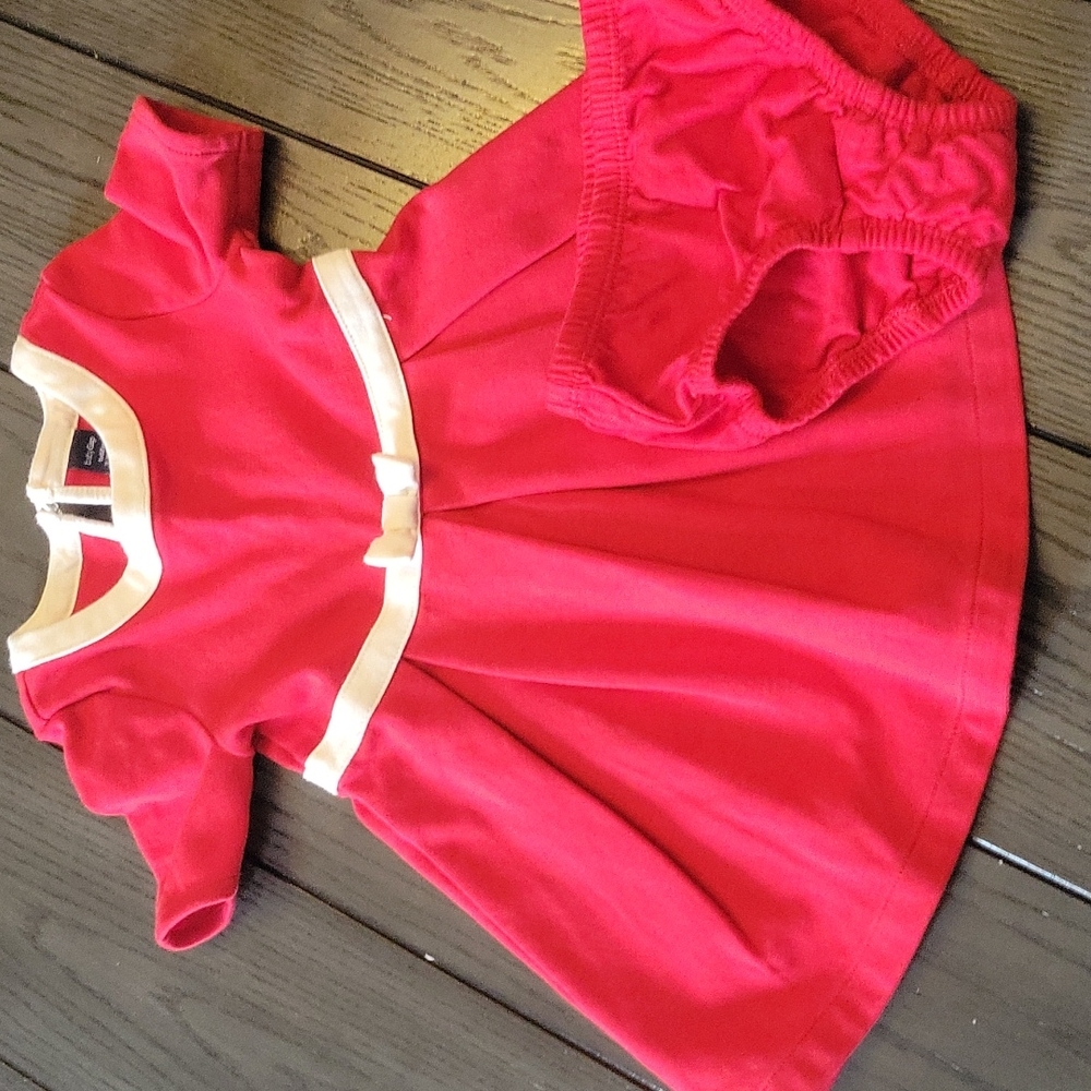 Toddler Girls sz 18-24 mths Baby Gap red dress with diaper cover